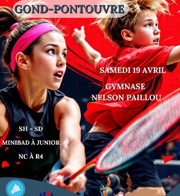 Tournoi jeunes à Gond-Pontouvre, samedi 19 avril.